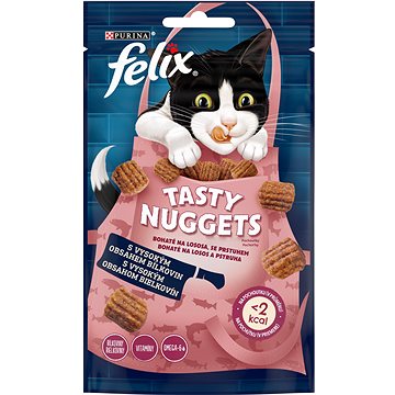 Felix tasty nuggets losos a pstruh 8 × 50 g (8445290505484)