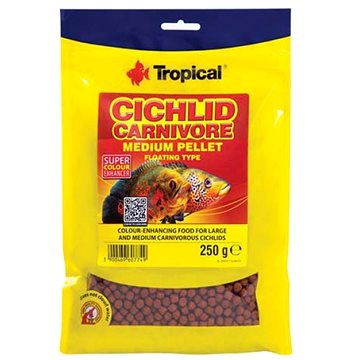 Tropical cichlid carnivore medium pellet 250g krmivo pro cichlidy (6960774)
