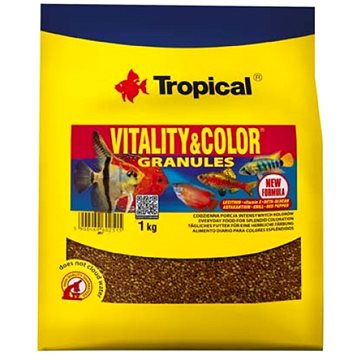 Tropical vitality&color granules 1kg krmivo s vyfarbujúcim a vitalizujícím účinkem (6960251)