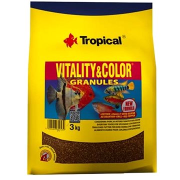 Tropical vitality&color granules 3kg krmivo s vyfarbujúcim a vitalizujícím účinkem (6960253)