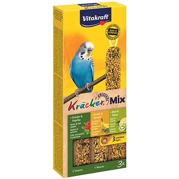 Vitakraft Kracker andulka sezam-byliny-kiwi 3 ks (4008239212375)