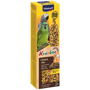 Vitakraft Kracker velký papoušek med+anýz 2 ks (4008239212870)