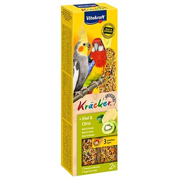 Vitakraft Kracker střední papoušek kiwi+citrus 2 ks (4008239212955)
