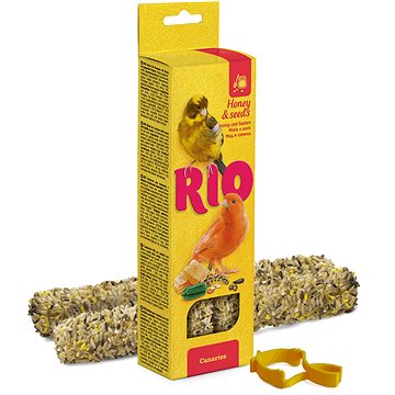 RIO tyčinky pro kanárky s medem a semínky 2 × 40g (4602533784387)