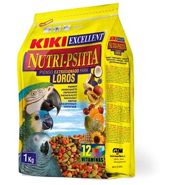 Kiki nutri-psitta pro velké papoušky 1 kg (8420717041035)