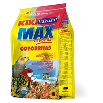 Kiki max menu cockatiel korely a agapornisy 1 kg (8420717305168)