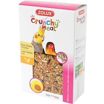 Zolux crunchy meal křupavé krmivo pro korely a velké papoušky 800 g (3336021371537)