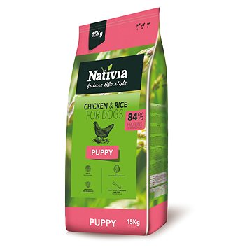 Nativia Puppy - Chicken & Rice 15 kg (8595045402169)