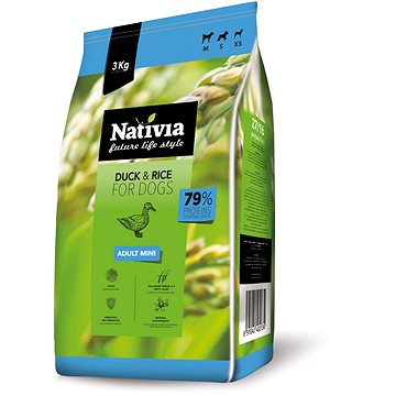 Nativia Adult mini - Duck & Rice 3 kg (8595045402534)