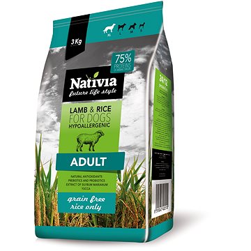 Nativia Adult lamb & rice 3 kg (8595045402510)