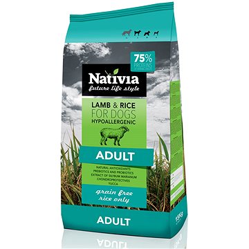 Nativia Adult lamb & rice 15 kg (8595045402213)