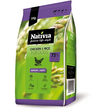 Nativia Senior & Light - Chicken & Rice 3 kg (8595045402503)