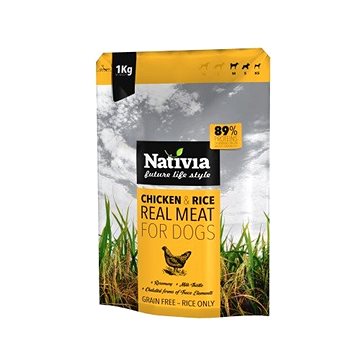 Nativia Real Meat - Chicken & Rice 1 kg (8595045403036)