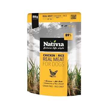 Nativia Real Meat - Chicken & Rice 8 kg (8595045403166)
