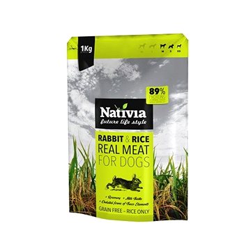 Nativia Real Meat - Rabbit & Rice 1 kg (8595045403029)