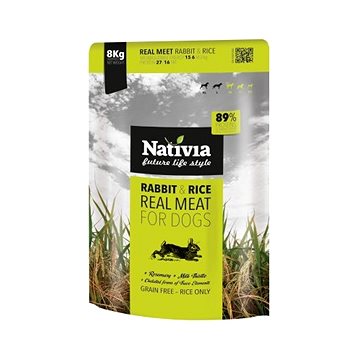Nativia Real Meat - Rabbit & Rice 8 kg (8595045403180)