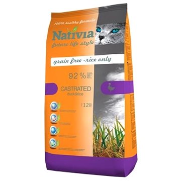 Nativia Castrated – Duck & Rice 10 kg (8595045402732)