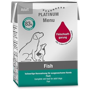 Platinum natural menu pure fish ryby 375 g (4260208740450)