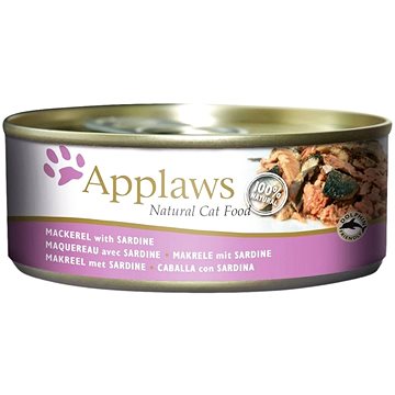 Applaws konzerva Cat makrela a sardinky 156 g (5060481890809)