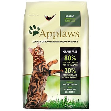 Applaws granule Cat Adult kuře s jehněčím 7,5 kg (5060333439637)