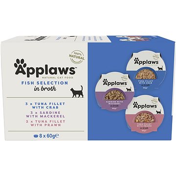 Applaws miska Cat Pot multipack Rybí výběr 8 × 60 g (5060122496124)