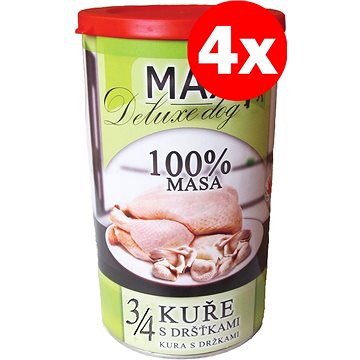 MAX deluxe 3/4 kuřete s dršťkami 1200 g 4 ks (8594025081752)
