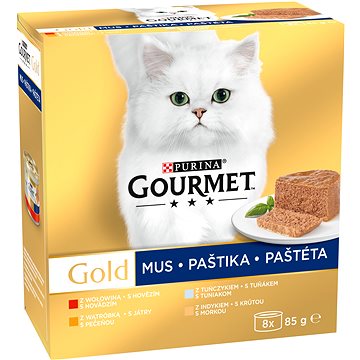 Gourmet gold (8 × 85 g) – paštiky (7613034584847)