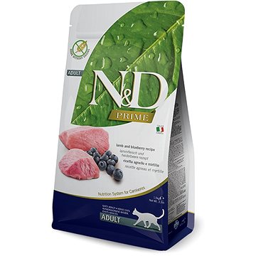 N&D PRIME grain free cat adult lamb & blueberry 5kg (8010276032713)
