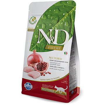 N&D PRIME grain free cat neutered chicken & pomegranate 5 kg (8010276032690)