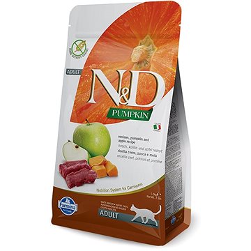 N&D PUMPKIN grain free cat venison & apple 1,5 kg (8010276035417)