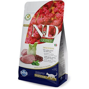 N&D QUINOA grain free cat digestion lamb & fennel 1,5 kg (8010276035790)