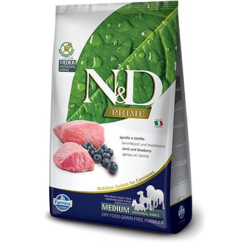 N&D PRIME dog adult lamb & blueberry 2,5 kg (8010276036643)