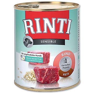 FINNERN konzerva Rinti Sensible hovězí+rýže 800g (4000158920638)
