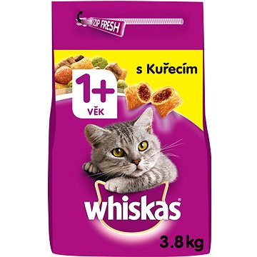 Whiskas granule kuřecí pro dospělé kočky 3,8 kg (5998749130223)