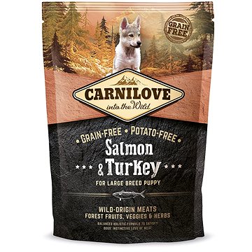 Carnilove salmon & turkey for large breed puppy 1,5 kg (8595602508853)