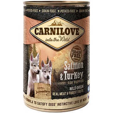 Carnilove wild meat salmon & turkey for puppies 400 g (8595602529254)
