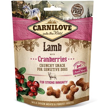 Carnilove dog crunchy snack lamb with cranberries with fresh meat 200 g (8595602527250)