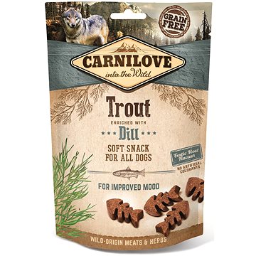 Carnilove dog semi moist snack trout enriched with dill 200 g (8595602528912)