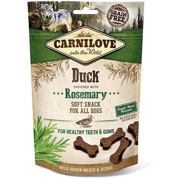 Carnilove dog semi moist snack duck enriched with rosemary 200 g (8595602527311)