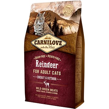 Carnilove reindeer for adult cats – energy & outdoor 2 kg (8595602512256)