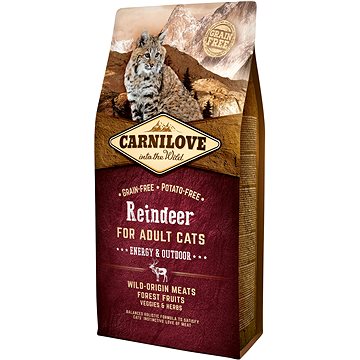Carnilove reindeer for adult cats – energy & outdoor 6 kg (8595602512249)