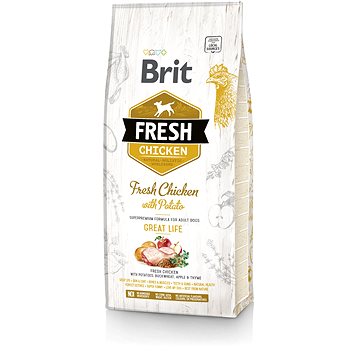 Brit Fresh chicken with potato adult great life 12 kg (8595602530731)
