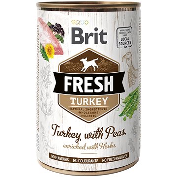 Brit Fresh turkey with peas 400 g (8595602533817)