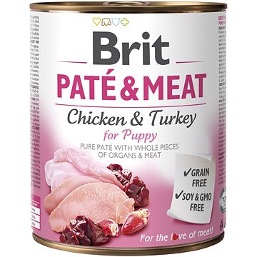 Brit Paté & Meat Puppy 800 g (8595602557530 )