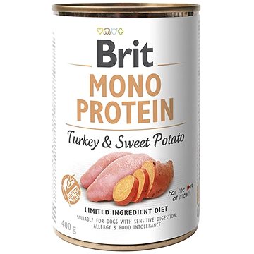 Brit Mono Protein turkey & sweet potato 400 g (8595602555390 )