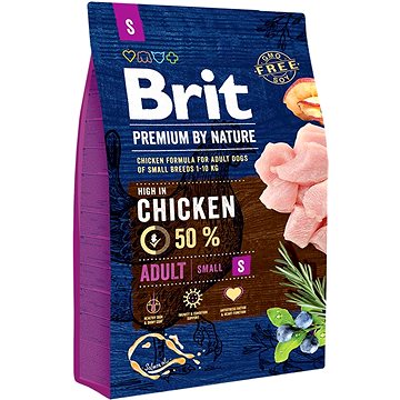 Brit Premium by Nature Adult S 3 kg (8595602526291)