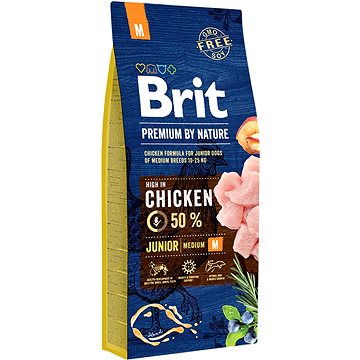 Brit Premium by Nature Junior M 15 kg (8595602526338)