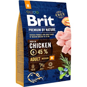 Brit Premium by Nature Adult M 3 kg (8595602526352)