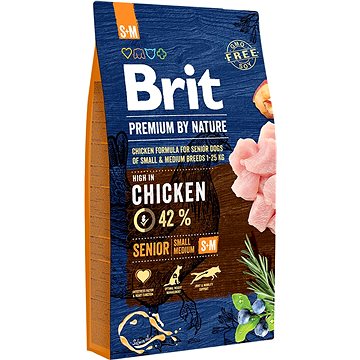 Brit Premium by Nature Senior S+M 8 kg (8595602526406)