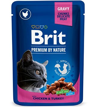 Brit Premium Cat Pouches with Chicken & Turkey 100 g (8595602506019)